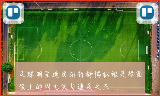足球明星速度排行榜揭秘谁是绿茵场上的闪电侠与速度之王